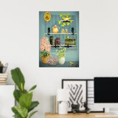 Poster Mon coin de la cuisine (Bureau à domicile)