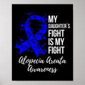 Poster Mon combat de fille est mon combat Alopecia Areata (Devant)