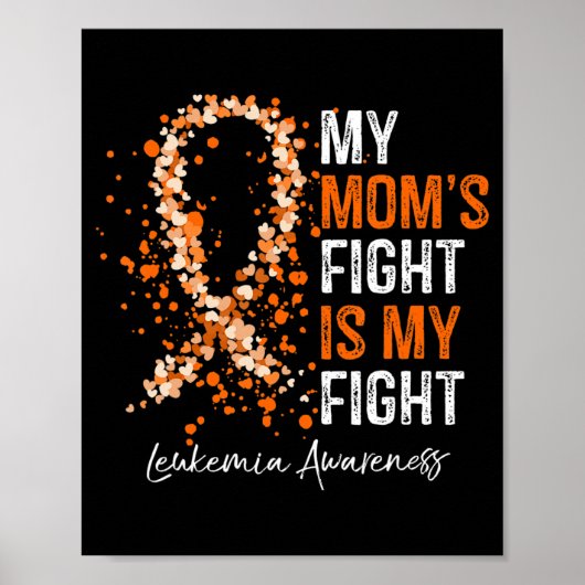 Poster Mon combat de maman est mon combat contre la leucé (Devant)