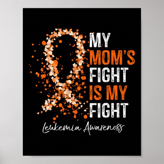 Poster Mon combat de maman est mon combat - Leucémie Sens (Devant)