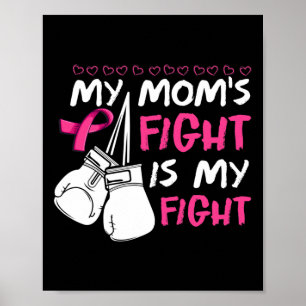 Poster Mon combat de mamans est ma lutte contre le cancer