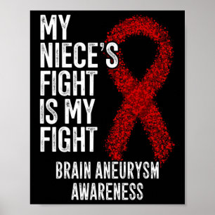 Poster Mon combat de nièce est mon concours d'neurysme cé