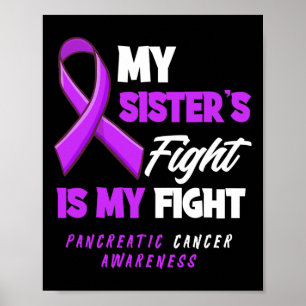 Poster Mon combat de soeur est mon combat contre le cance
