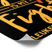 Poster Mon combat étudiant est ma lutte contre la leucémi (Coin)