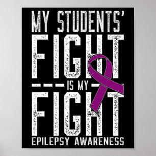 Poster Mon combat étudiant est ma lutte contre l'épilepsi