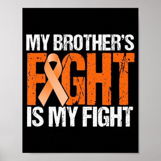 Poster Mon combat Frères est ma lutte contre la leucémie (Devant)