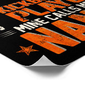 Poster Mon combattant de kickboxing MMA préféré m'appelle (Coin)