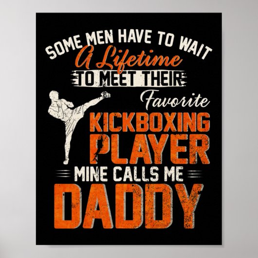Poster Mon combattant de kickboxing MMA préféré m'appelle (Devant)