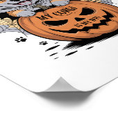 Poster Mon Corgi est mon Boo Halloween (Coin)