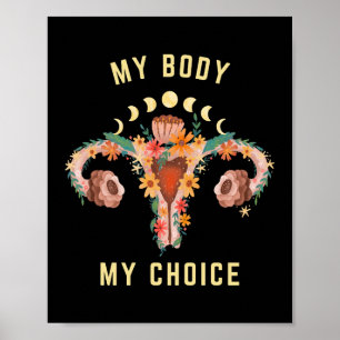 Poster Mon corps Mon choix Féministe