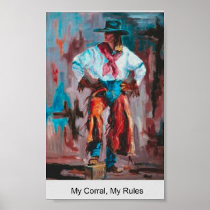 Poster Mon corral, MES règles