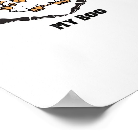 Poster Mon Costume Boo Chihuahua Avec Mains Coeurs Squele (Coin)