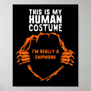 Poster Mon costume humain Je suis vraiment une hirondelle