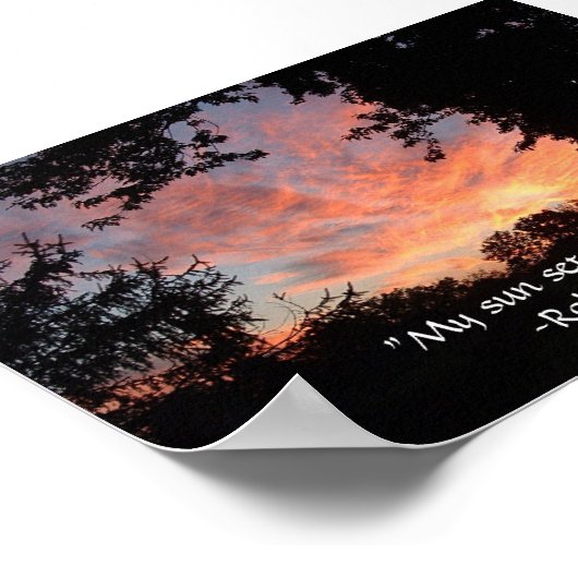 Poster Mon coucher de soleil (Coin)