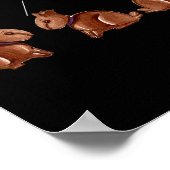 Poster Mon Cul Fait Mal Lapin De Chocolat Funny Pâques (Coin)