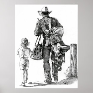 Poster Mon Dad´s un cowboy