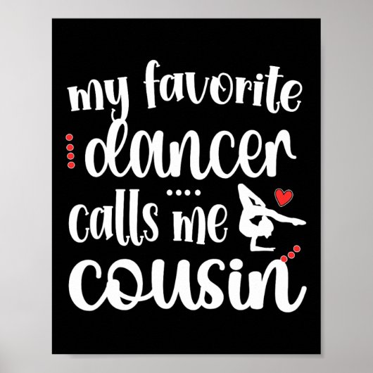 Poster Mon Danseuse Favorite M'Appelle Cousin Dancing Cou (Devant)