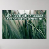 Poster "Mon désir de réussir" Motivation Affirmation (Devant)
