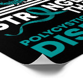 Poster Mon Dieu Est Plus Fort Que La Maladie Du Rein Poly (Coin)