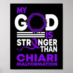 Poster Mon Dieu Est Plus Fort Que La Malformation De Chia