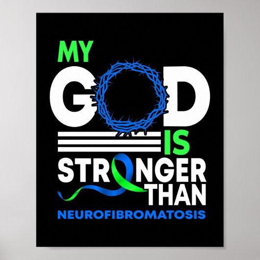 Poster Mon Dieu Est Plus Fort Que La Neurofibromatose (Devant)