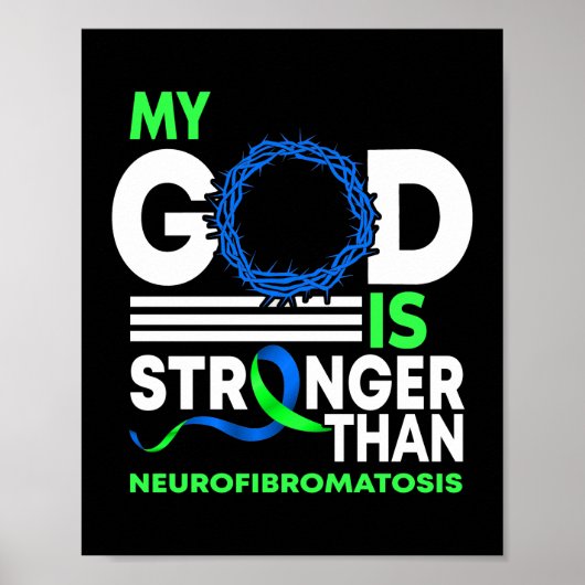 Poster Mon Dieu Est Plus Fort Que La Neurofibromatose (Devant)