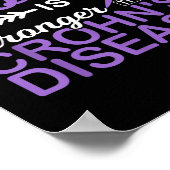 Poster Mon Dieu Est Plus Fort Que La Sensibilisation À La (Coin)