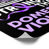 Poster Mon Dieu Est Plus Fort Que La Violence Domestique (Coin)