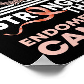 Poster Mon Dieu Est Plus Fort Que Le Cancer De L'Endomètr (Coin)