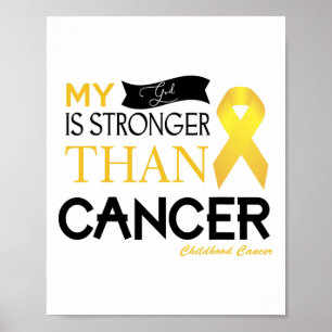 Poster Mon Dieu Est Plus Fort Que Le Cancer Enfance Cance