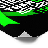 Poster Mon Dieu Est Plus Fort Que Le Lymphome Non Accroch (Coin)