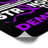 Poster Mon Dieu Est Plus Fort Que Le Ruban De Sensibilisa (Coin)