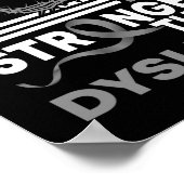 Poster Mon Dieu Est Plus Fort Que Le Ruban De Sensibilisa (Coin)