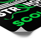 Poster Mon Dieu Est Plus Fort Que Le Ruban De Sensibilisa (Coin)