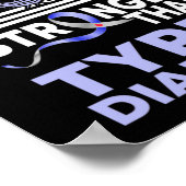 Poster Mon Dieu Est Plus Fort Que Le Type 1 Sensibilisati (Coin)