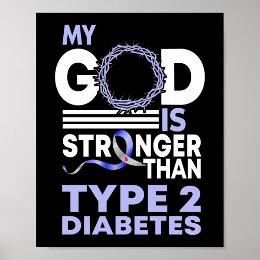 Poster Mon Dieu Est Plus Fort Que Le Type 2 Sensibilisati (Devant)