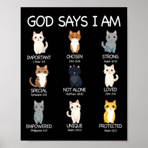 Poster Mon Dieu Maître Dit Que Je Suis Amoureux des chats