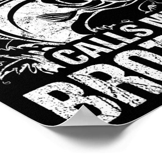 Poster Mon Époux De Pêcheurs M'Appelle Frère Pêcheur Drôl (Coin)