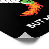 Poster Mon Esprit Est Dans Le Gutter Fun Bowling Boire (Coin)