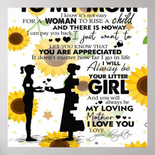 Poster Mon Fils À Mon Cadeau Maman   Lettre à maman Lovel