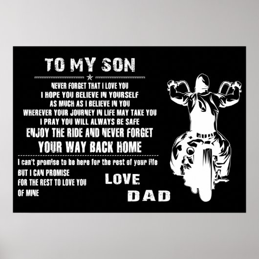 Poster Mon fils aime papa (Devant)