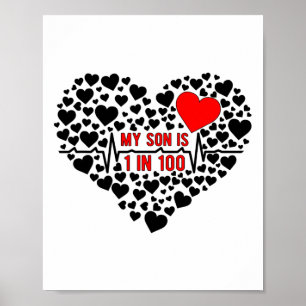 Poster Mon Fils Chd Warrior Maman Maladie cardiaque congé