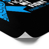 Poster Mon Fils Combattre Est Mon Combattre Le Diabète Ty (Coin)