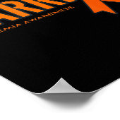 Poster Mon fils est un guerrier Leucémie Cancer Sensibili (Coin)