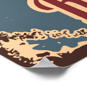 Poster Mon Garage Mes Règles Style Grunge (Coin)