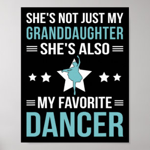 Poster Mon Grand-Fille Danse Grand-Père D'Une Danse Grand