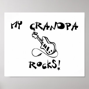 Poster Mon grand-papa bascule la guitare