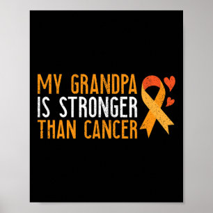 Poster Mon Grand-Père Est Plus Fort Que Cancer Leukemia A