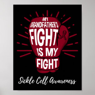 Poster Mon Grand-Père Lutte Est Mon Combat Cellule Faucil