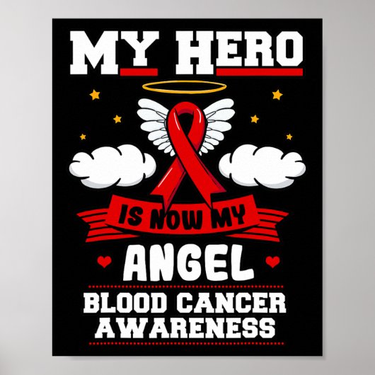 Poster Mon Héros Est Maintenant Mon Ange Sang Cancer Nuag (Devant)